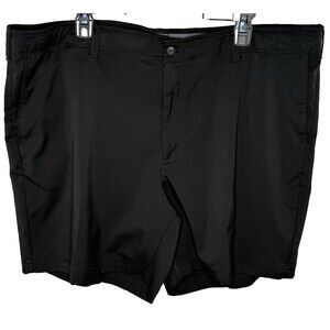 Men’s PGA Tour Flat Front Golf Shorts Size 44 Black Performance EUC